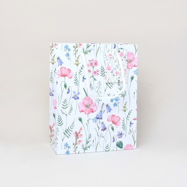 Floral Print Gift Bag