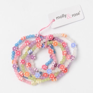 Wholesale bracelets - floral beaded bracelet