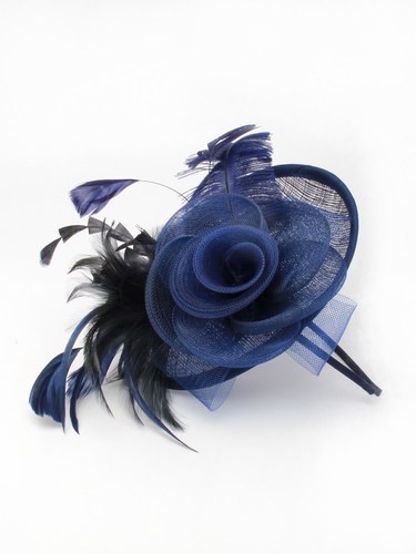 Navy Fascinator Headband