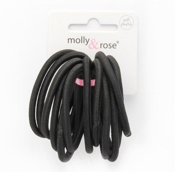Black endless elastics
