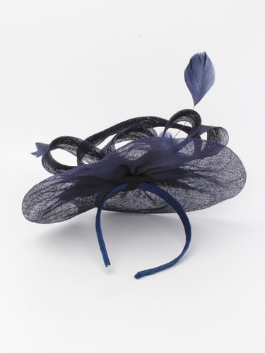 Navy Fascinator - wedding supplier