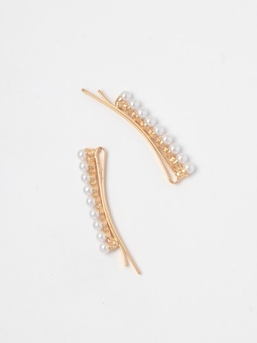 Bridal hair grips - pearl