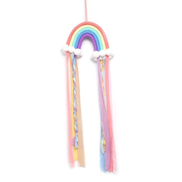 Hair accessory storage - rainbow hanger