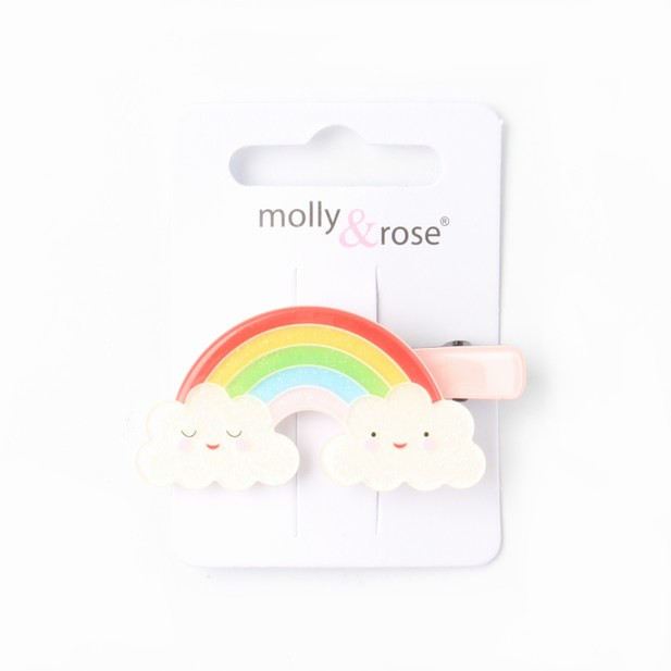 Rainbow hair clip for children