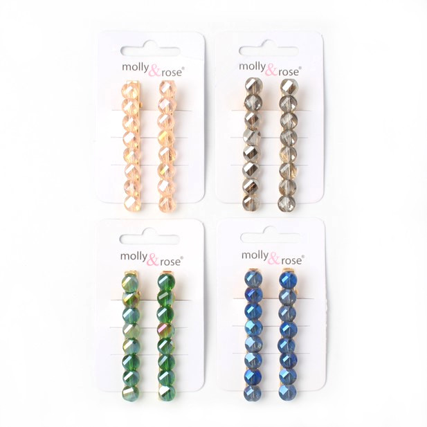 Beaded Hair Grips