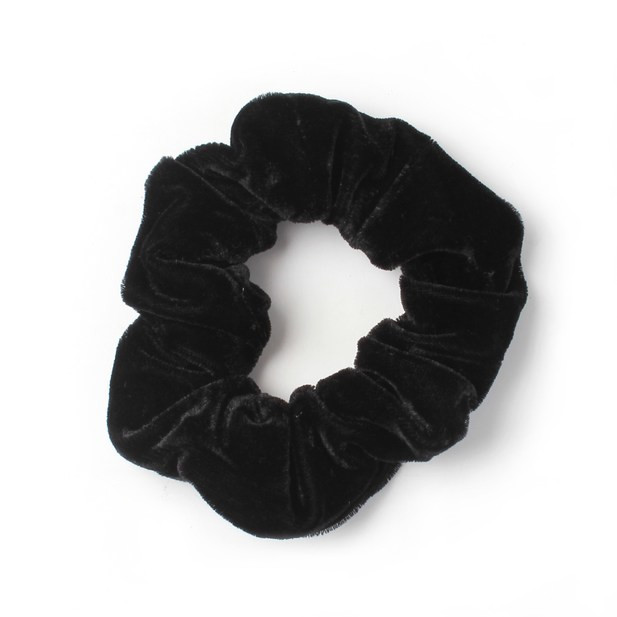 Black velvet scrunchie