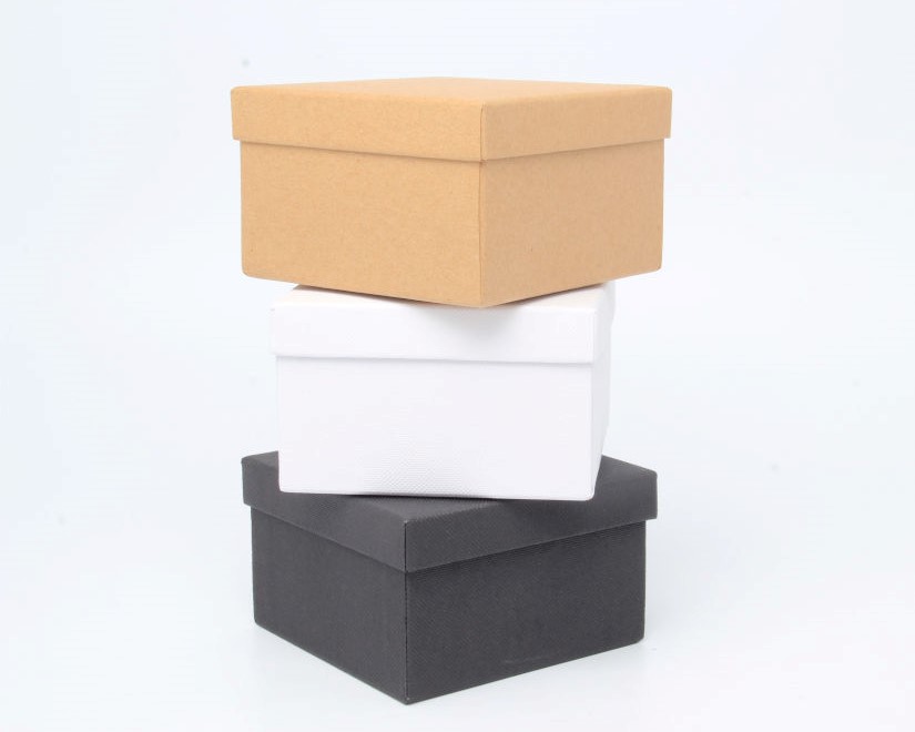Sustainable wholesale gift boxes - kraft, white, black