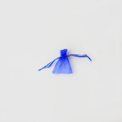 7x5cm. Royal Blue organza bag.
