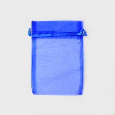 Size: 22x15cm Royal blue organza bag