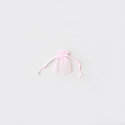 Size: 7x5cm Pink organza bag