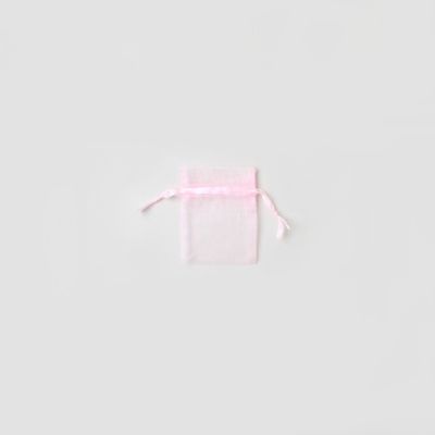Size: 7x5cm Pink organza bag