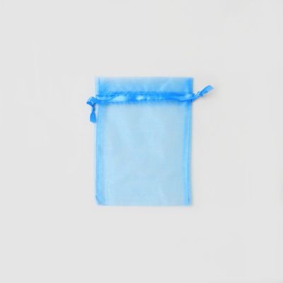 Size: 15x11cm Turquoise organza bag