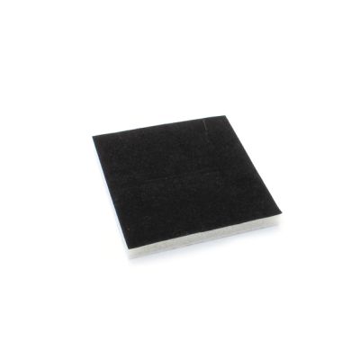 Reversible velour insert. Black / White. 9x9cm