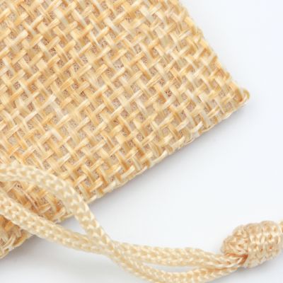 35x15cm. Jute effect bottle bag.