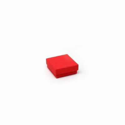 Ring box. 5x5x2cm. Red gift box.