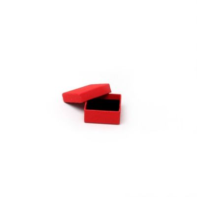Ring box. 5x5x2cm. Red gift box.