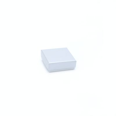 Ring box. 5x5x2cm. Silver Grey light sheen gift box.