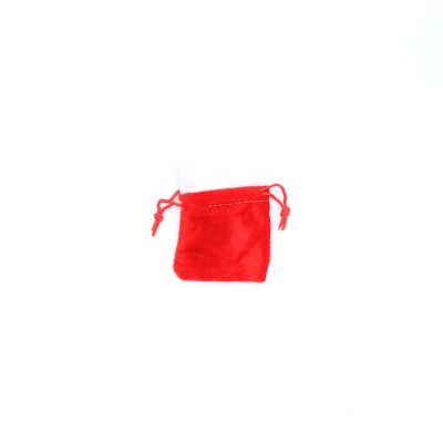 8x6cm. Red velvet Santa sack gift bag