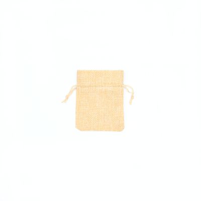10x7cm. Jute effect gift bag.