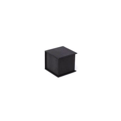 5x5x4.5cm. Black Kraft gift box. Magnetic closure