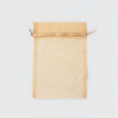 Size: 22x15cm Dark gold organza bag