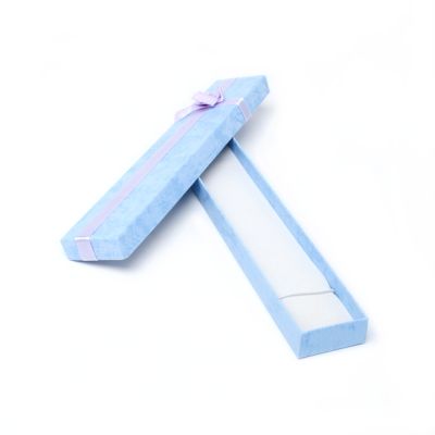 Bracelet / Pen box. 21x4x1.8cm. Ribbon detail gift box.