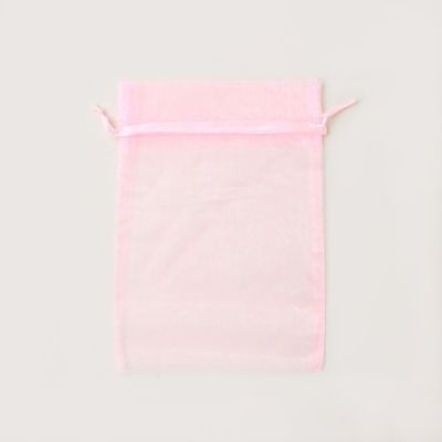 22x15cm. Pink organza gift bag