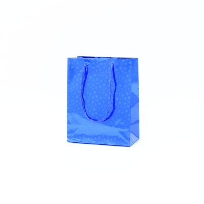 Size: 15x12x6cm Blue Holographic gift bag*