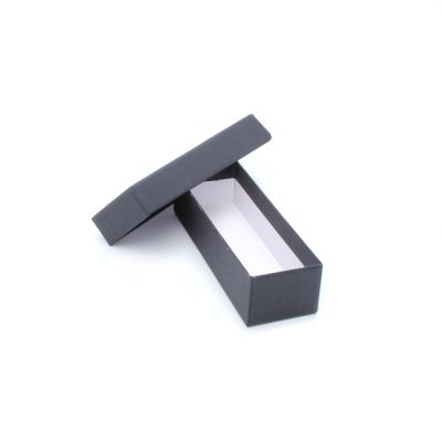 12x4x3cm. NO INSERT. Black gift box.