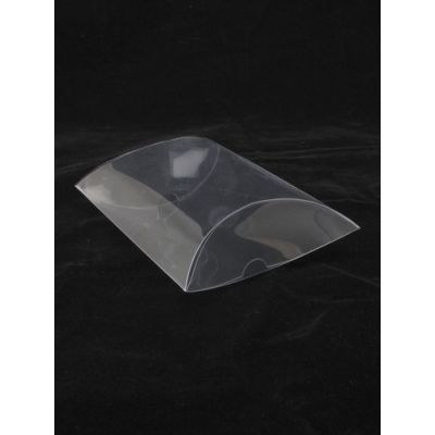13x12.5x5cm. Transparent pillow pack