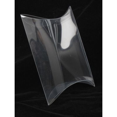 13x12.5x5cm. Transparent pillow pack