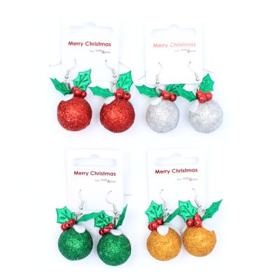Christmas Pudding Earrings Christmas Pudding Earrings