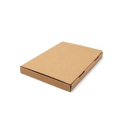 23x16x2cm. Brown card fold flat box