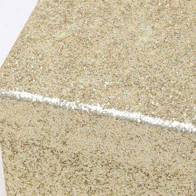 Ring box. 5x5x3.5cm. Gold glitter gift box.