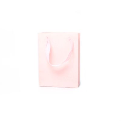 20x15x6cm. Pink paper gift bag