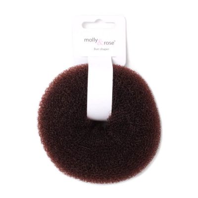 Dark Brown bun former 11x5cm