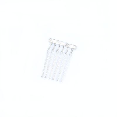 Plain silv wire side comb. 2.5cm