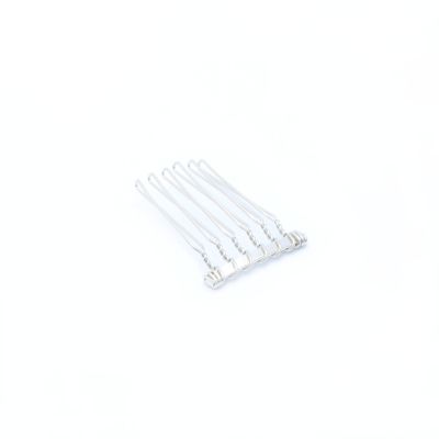 Plain silv wire side comb. 2.5cm