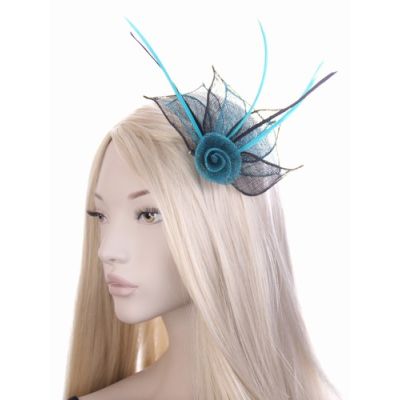 © Style Fifi. Sinamay rose fascinator on a clip and pin