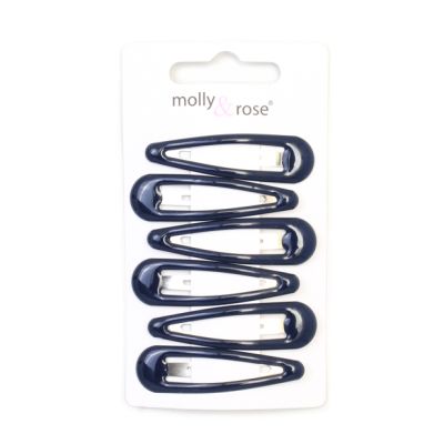 Card of 6 Navy epoxy sleepies. 5cm