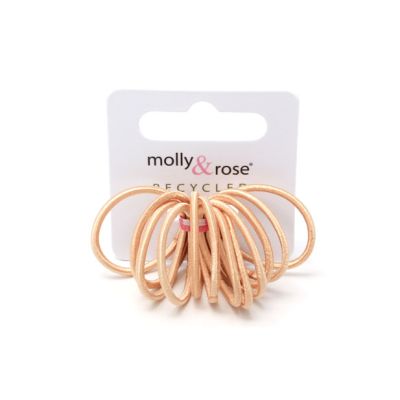 Small recycled elastics - Blonde - Card of 12 - 2mm thick