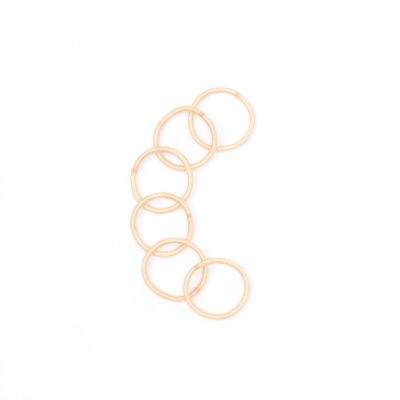 Small recycled elastics - Blonde - Card of 12 - 2mm thick