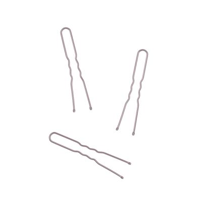 Pack of 36 Brown waved hair pins. 50mm.