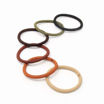 Recycled elastics - Naturals mix - Card of 12 - 4mm thick Recycled elastics - Naturals mix - Card of 12 - 4mm thick