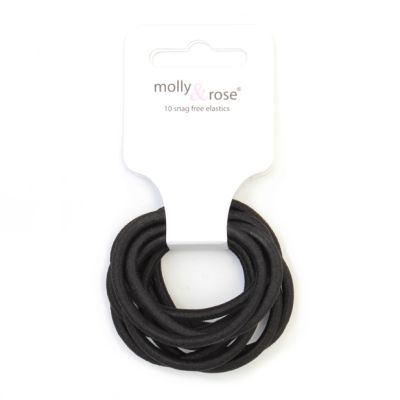 Elastic - Black - Card of 10 - 4mm thick