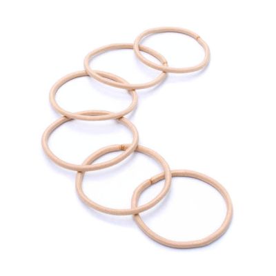 Recycled elastics - Blonde - Card of 10 - 3mm thick
