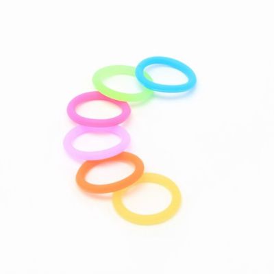 Silicone elastic - Brights - Card of 12 - 2mm thick