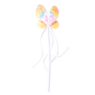 Rainbow butterfly wand