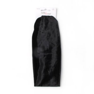 Black velvet bandeau 21x7cm