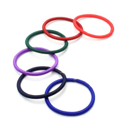 Recycled Elastics - School mix - Card of 6 - 4mm thick